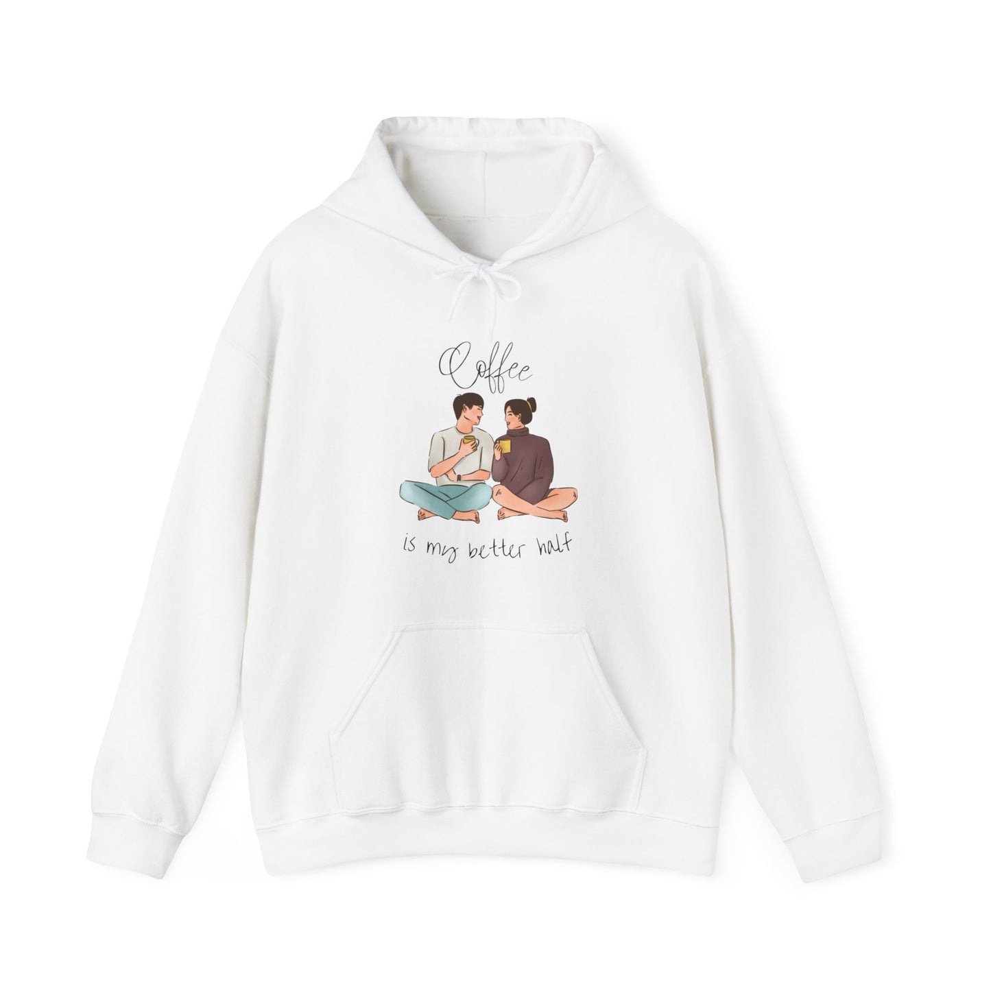 Gildan_ You & Me_Coffee_Unisex Heavy Blend™ Hooded Sweatshirt