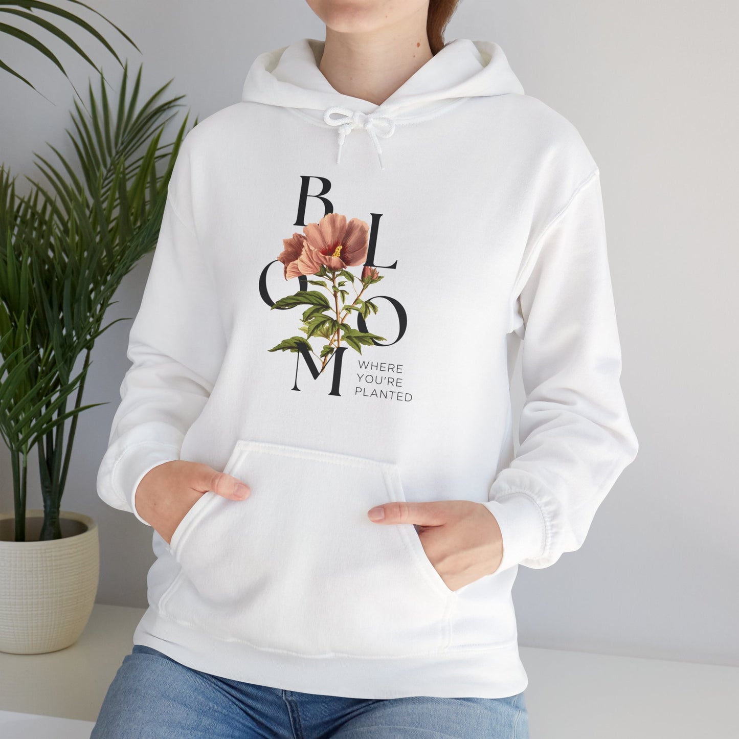 Gildan_Vintange _Flowers_Unisex Heavy Blend™ Hooded Sweatshirt