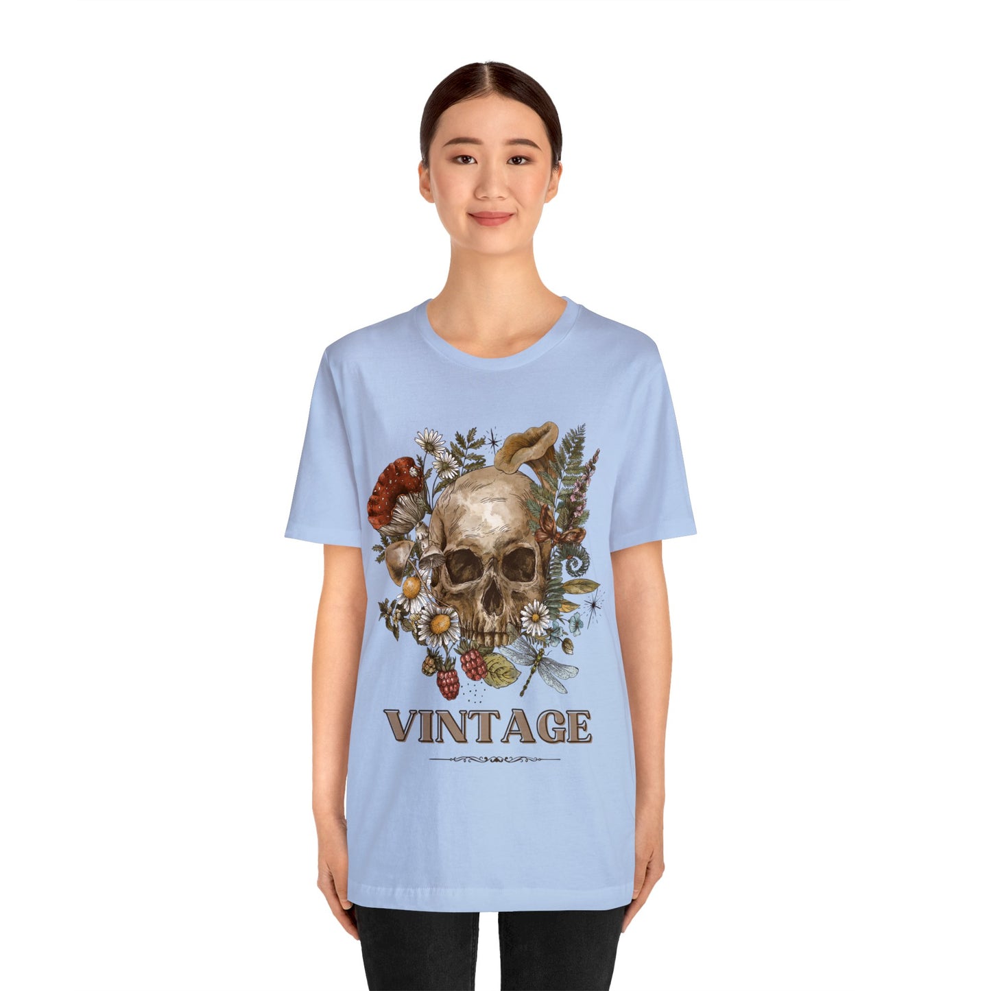 Bella+Canvas_Vintage Skull_Unisex Jersey Short Sleeve Tee