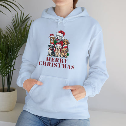 Gildan_Merry Christmas_Unisex Heavy Blend™ Hooded Sweatshirt