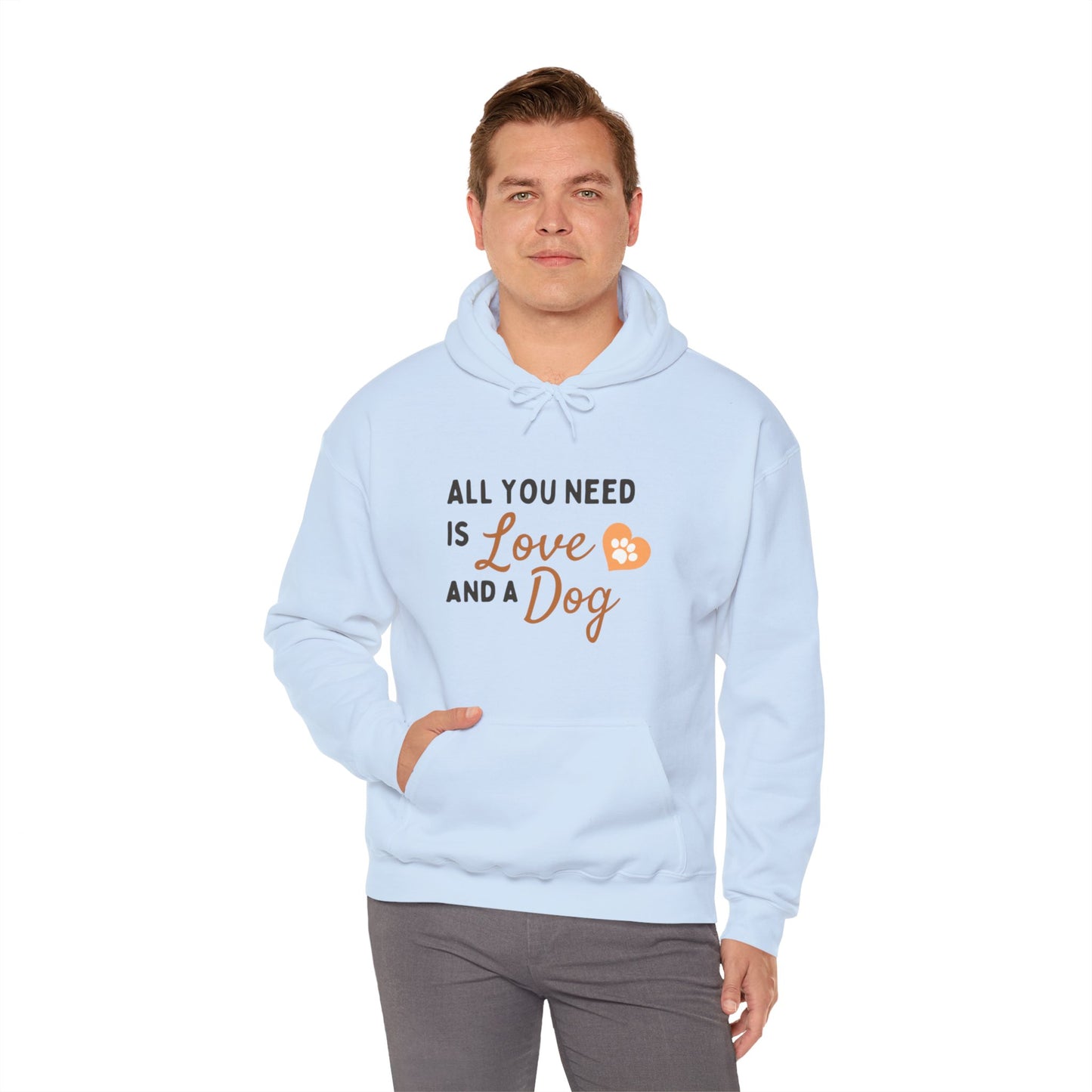 Gildan_Love & Dog_Unisex Heavy Blend™ Hooded Sweatshirt