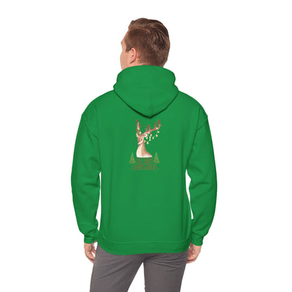 Gildan_Merry Chritmas_ Dino_Unisex Heavy Blend™ Hooded Sweatshirt