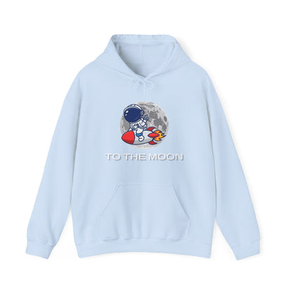 Gildan_To The Moon_Astronaut_Unisex Heavy Blend™ Hooded Sweatshirt