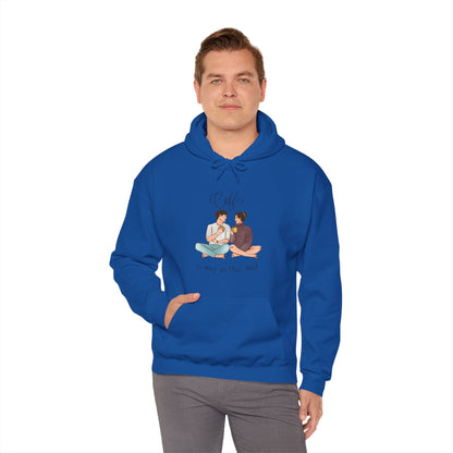 Gildan_ You & Me_Coffee_Unisex Heavy Blend™ Hooded Sweatshirt