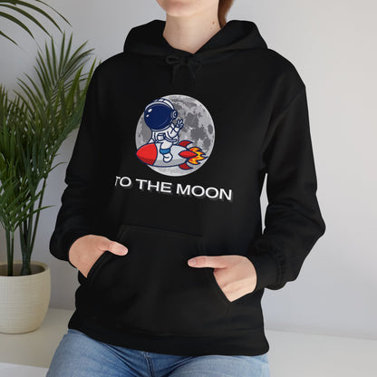 Gildan_To The Moon_Astronaut_Unisex Heavy Blend™ Hooded Sweatshirt