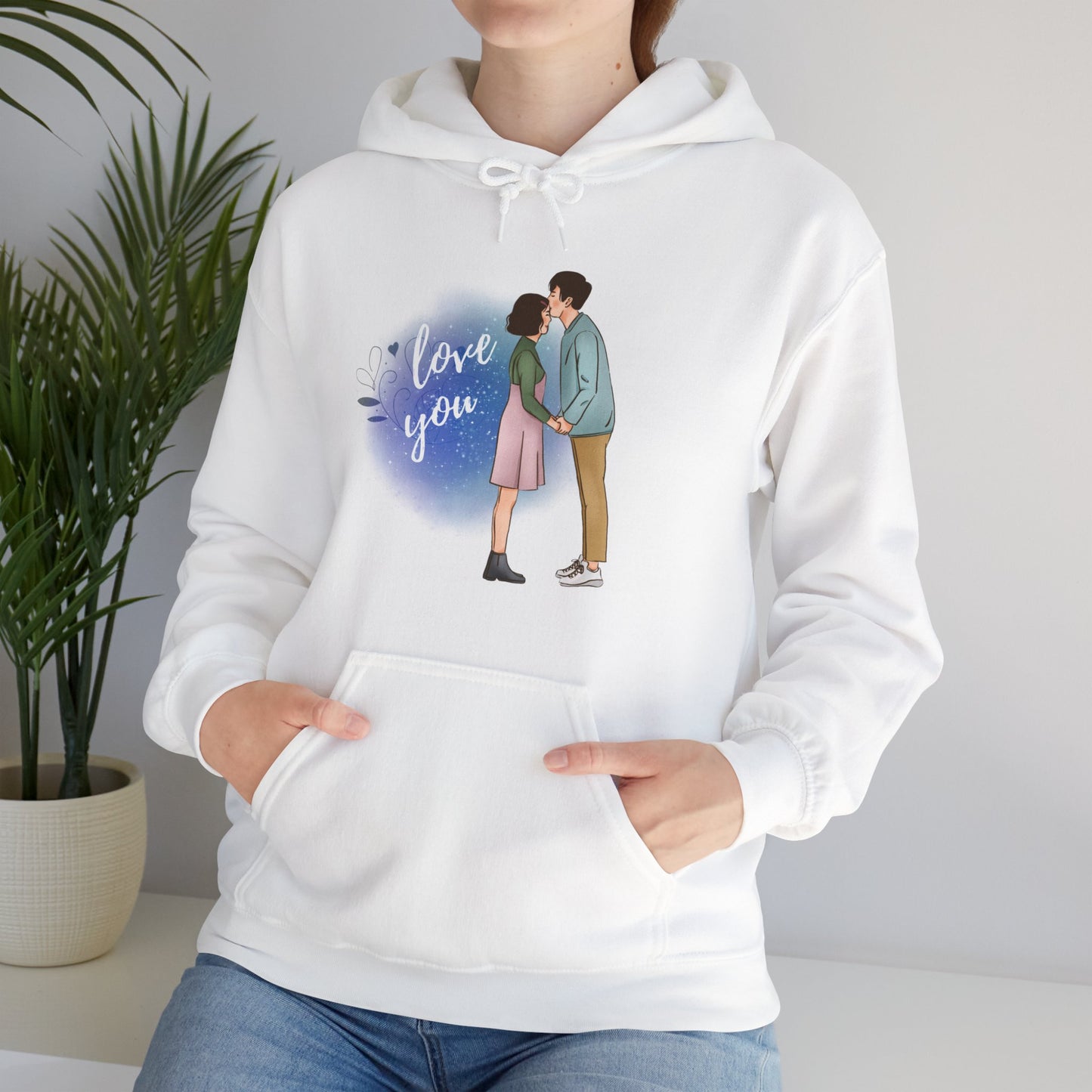 Gildan_I Love You_Unisex Heavy Blend™ Hooded Sweatshirt