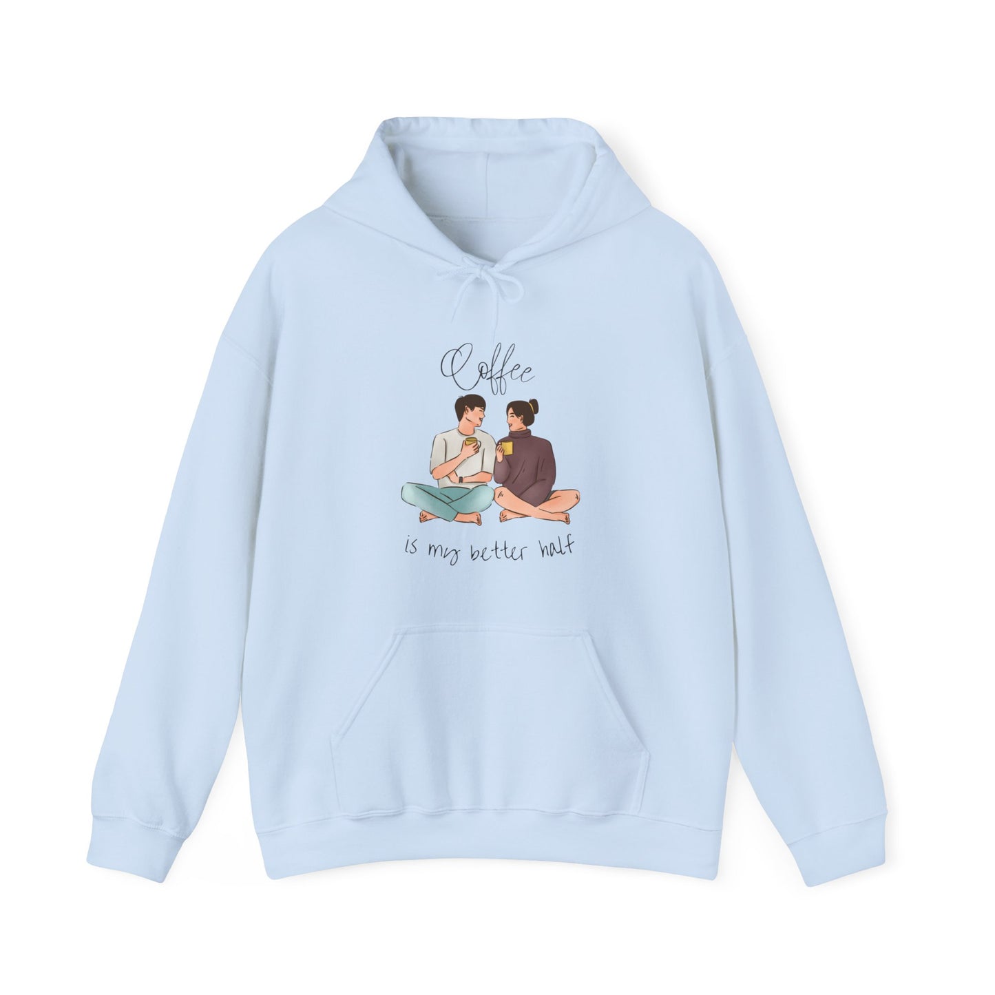 Gildan_ You & Me_Coffee_Unisex Heavy Blend™ Hooded Sweatshirt