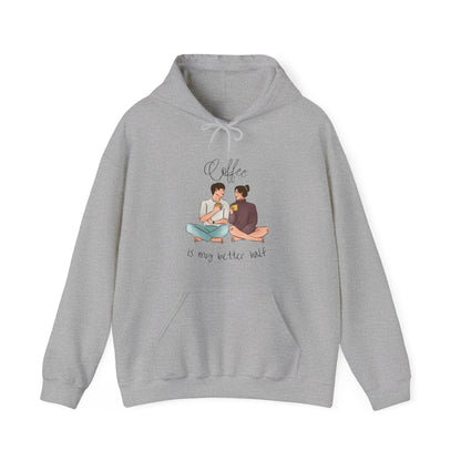 Gildan_ You & Me_Coffee_Unisex Heavy Blend™ Hooded Sweatshirt