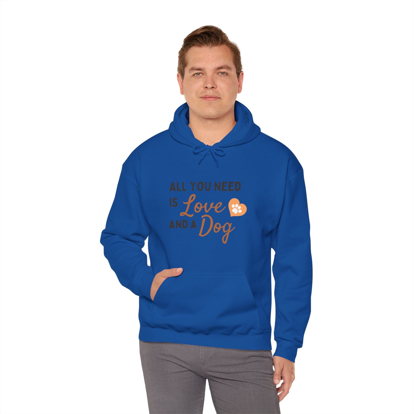 Gildan_Love & Dog_Unisex Heavy Blend™ Hooded Sweatshirt