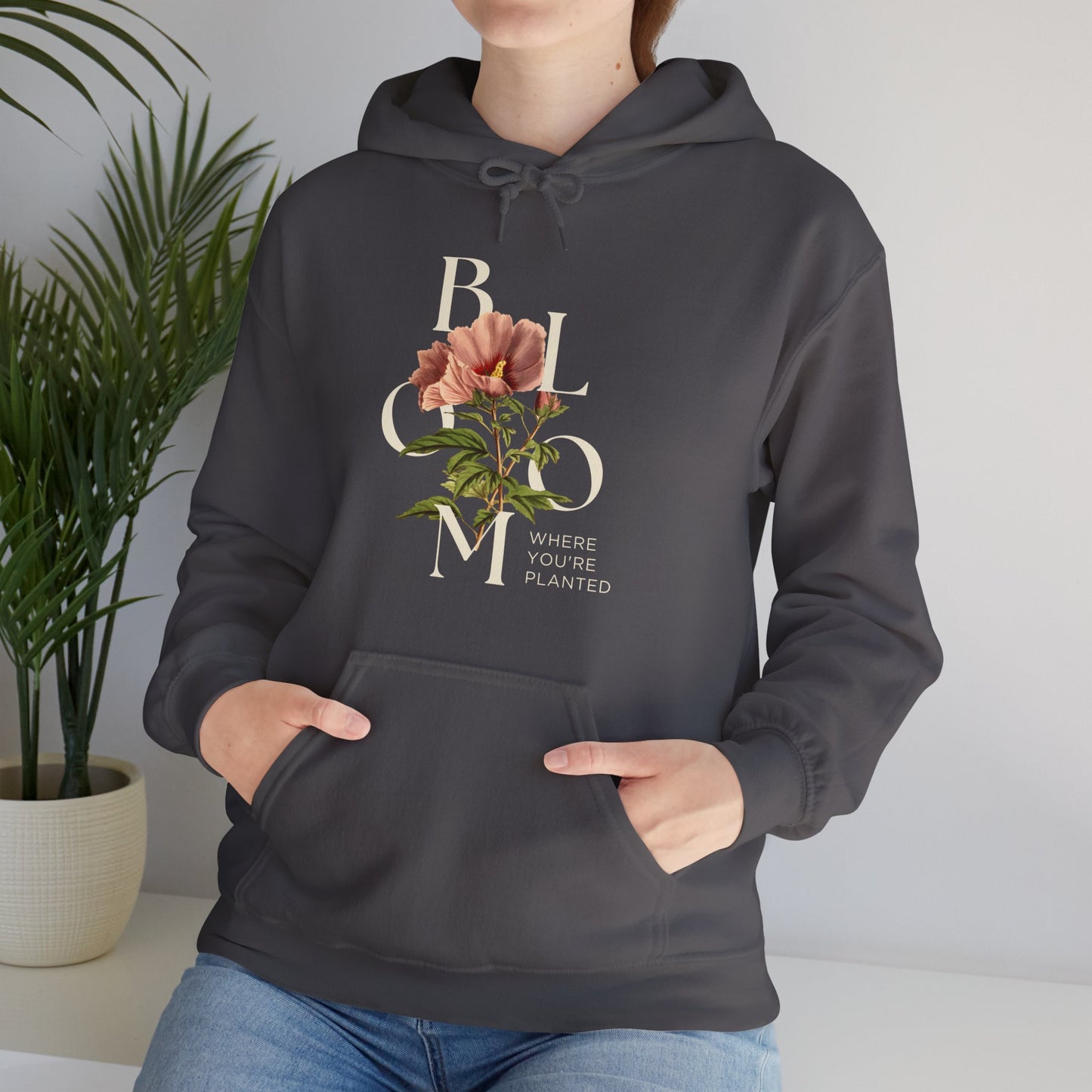 Gildan_Vintange _Flowers_Unisex Heavy Blend™ Hooded Sweatshirt