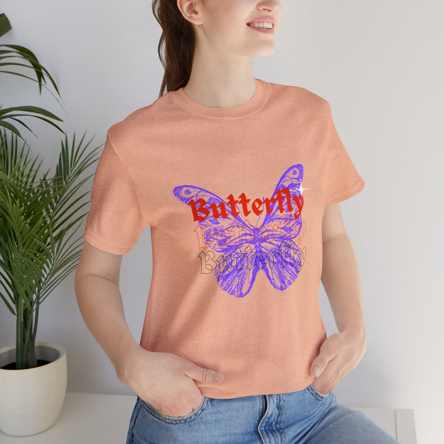 Bella+Canvas_ Butterfly_Unisex Jersey Short Sleeve Tee