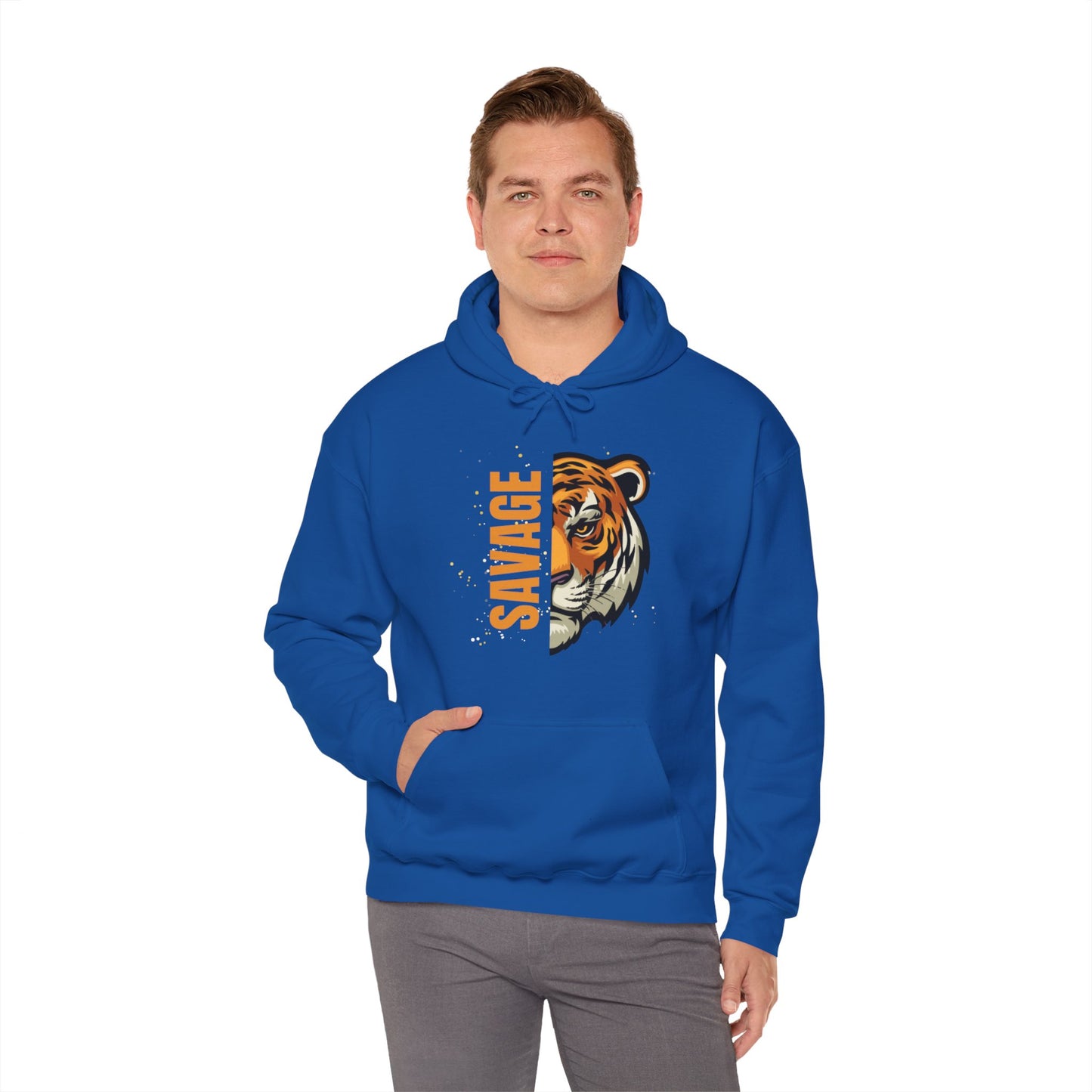 Gildan_Savage Tiger_Unisex Heavy Blend™ Hooded Sweatshirt