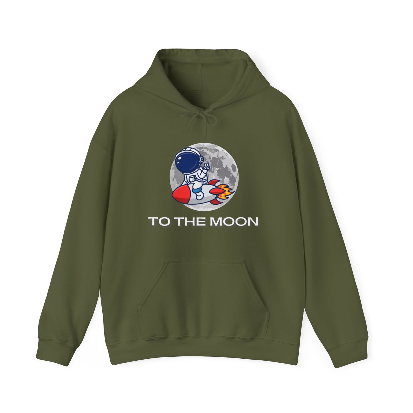 Gildan_To The Moon_Astronaut_Unisex Heavy Blend™ Hooded Sweatshirt