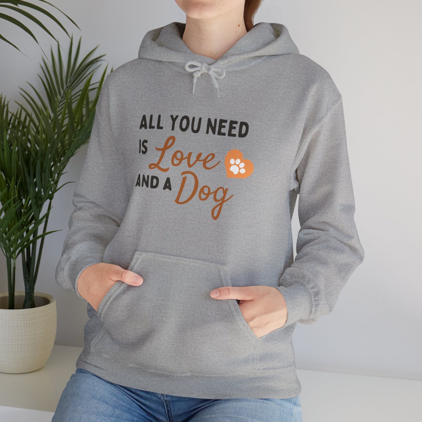 Gildan_Love & Dog_Unisex Heavy Blend™ Hooded Sweatshirt