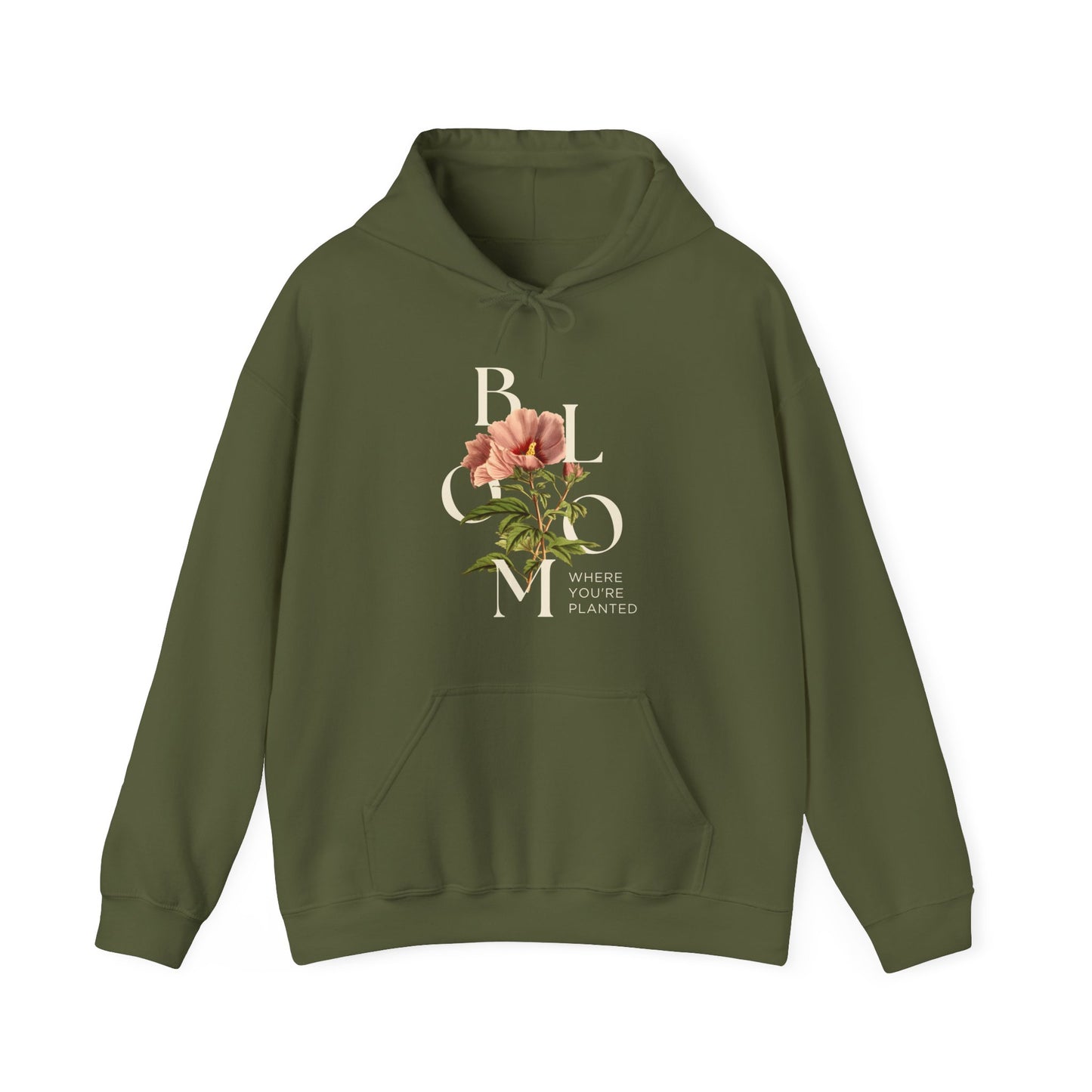 Gildan_Vintange _Flowers_Unisex Heavy Blend™ Hooded Sweatshirt