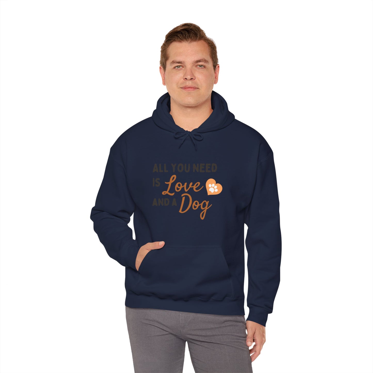 Gildan_Love & Dog_Unisex Heavy Blend™ Hooded Sweatshirt