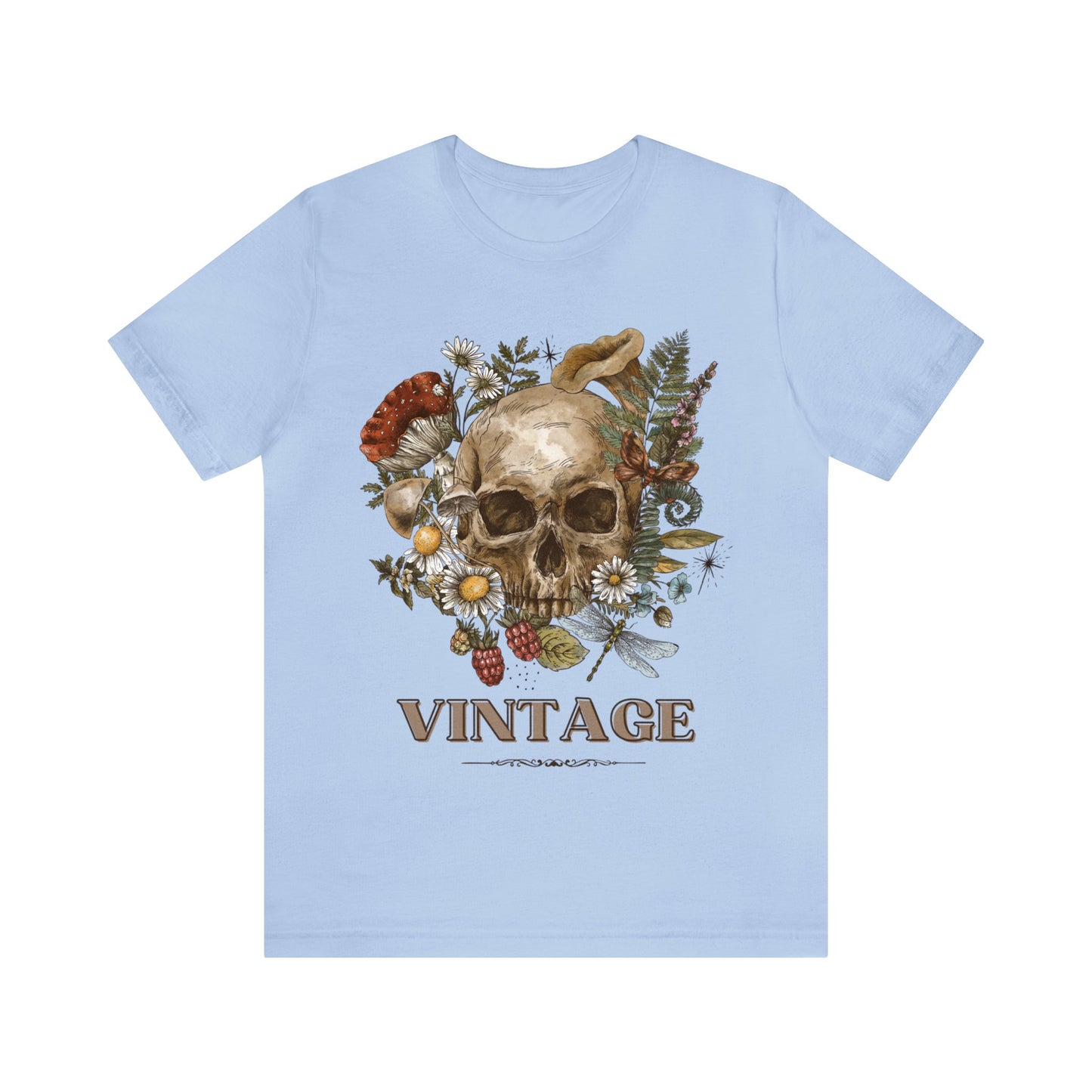 Bella+Canvas_Vintage Skull_Unisex Jersey Short Sleeve Tee