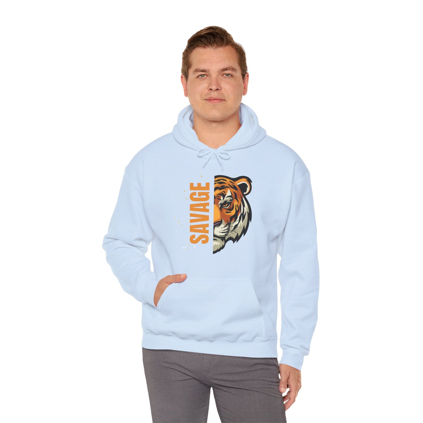 Gildan_Savage Tiger_Unisex Heavy Blend™ Hooded Sweatshirt