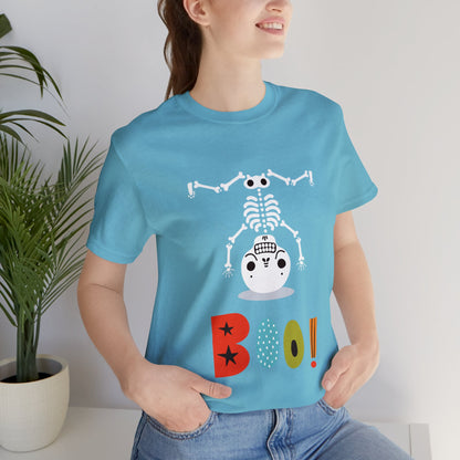 Colorful Skeleton Happy Halloween - T-ShirtUnisex Jersey Short Sleeve Tee