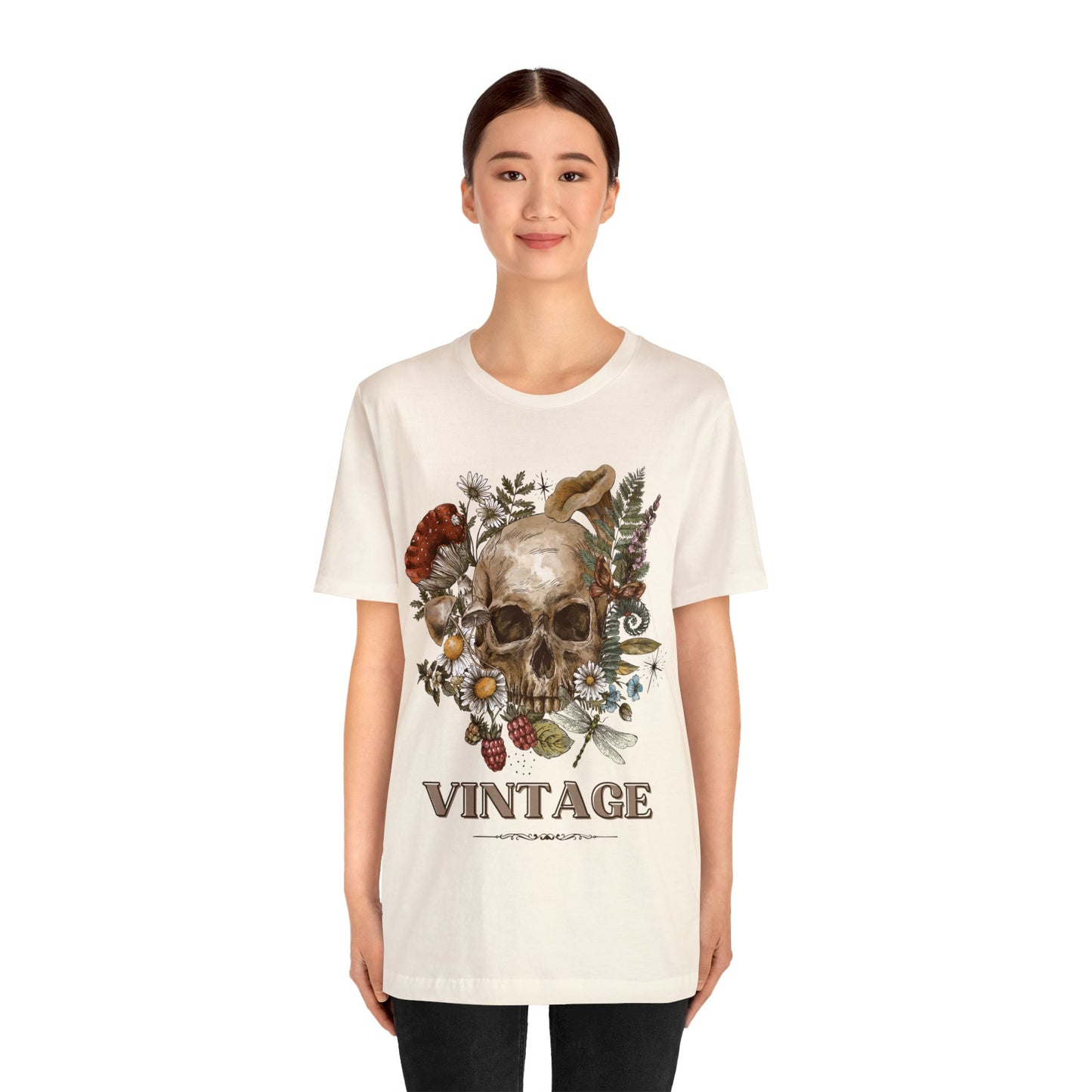 Bella+Canvas_Vintage Skull_Unisex Jersey Short Sleeve Tee