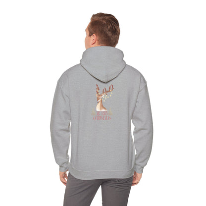 Gildan_Merry Chritmas_ Dino_Unisex Heavy Blend™ Hooded Sweatshirt