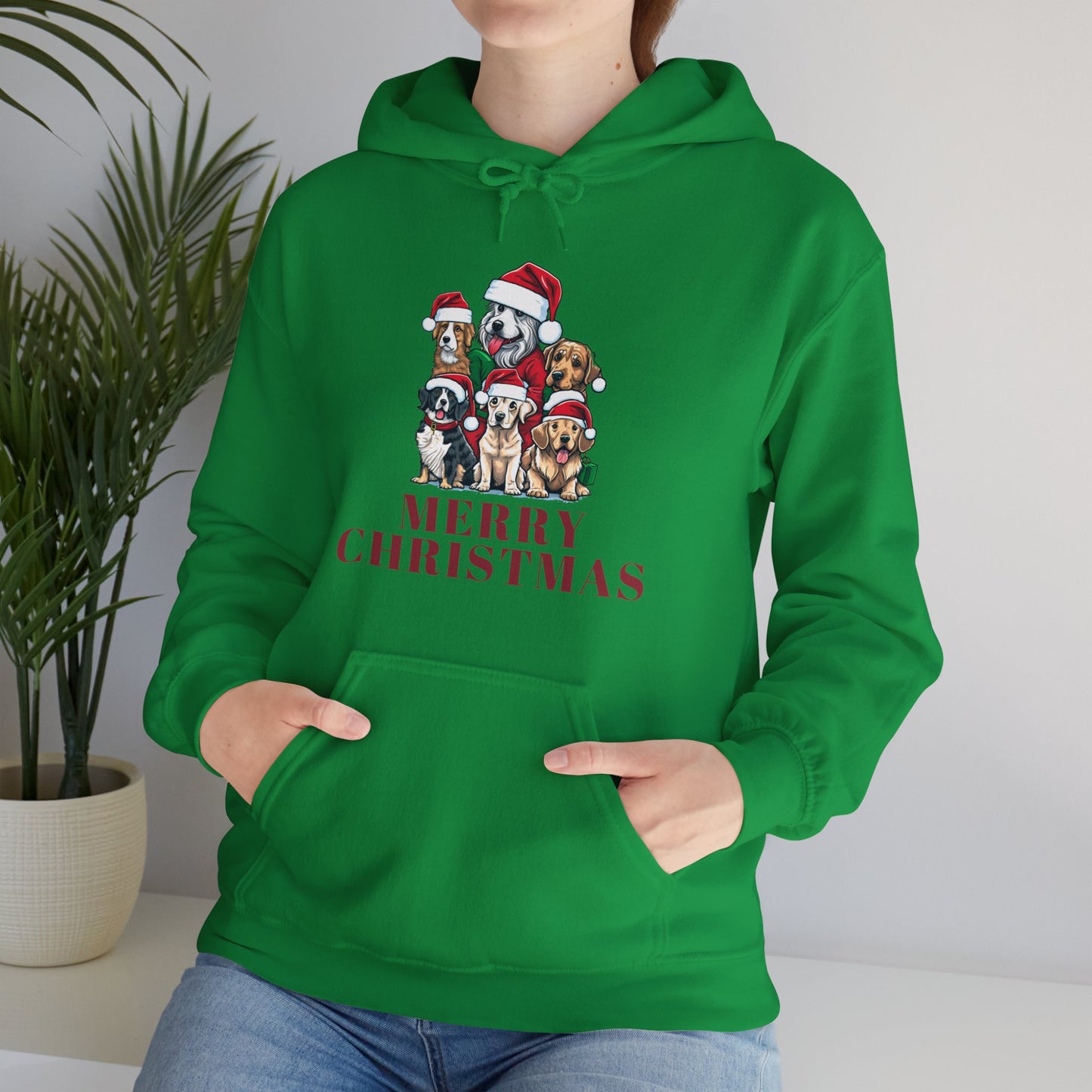 Gildan_Merry Christmas_Unisex Heavy Blend™ Hooded Sweatshirt