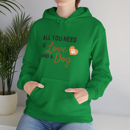 Gildan_Love & Dog_Unisex Heavy Blend™ Hooded Sweatshirt