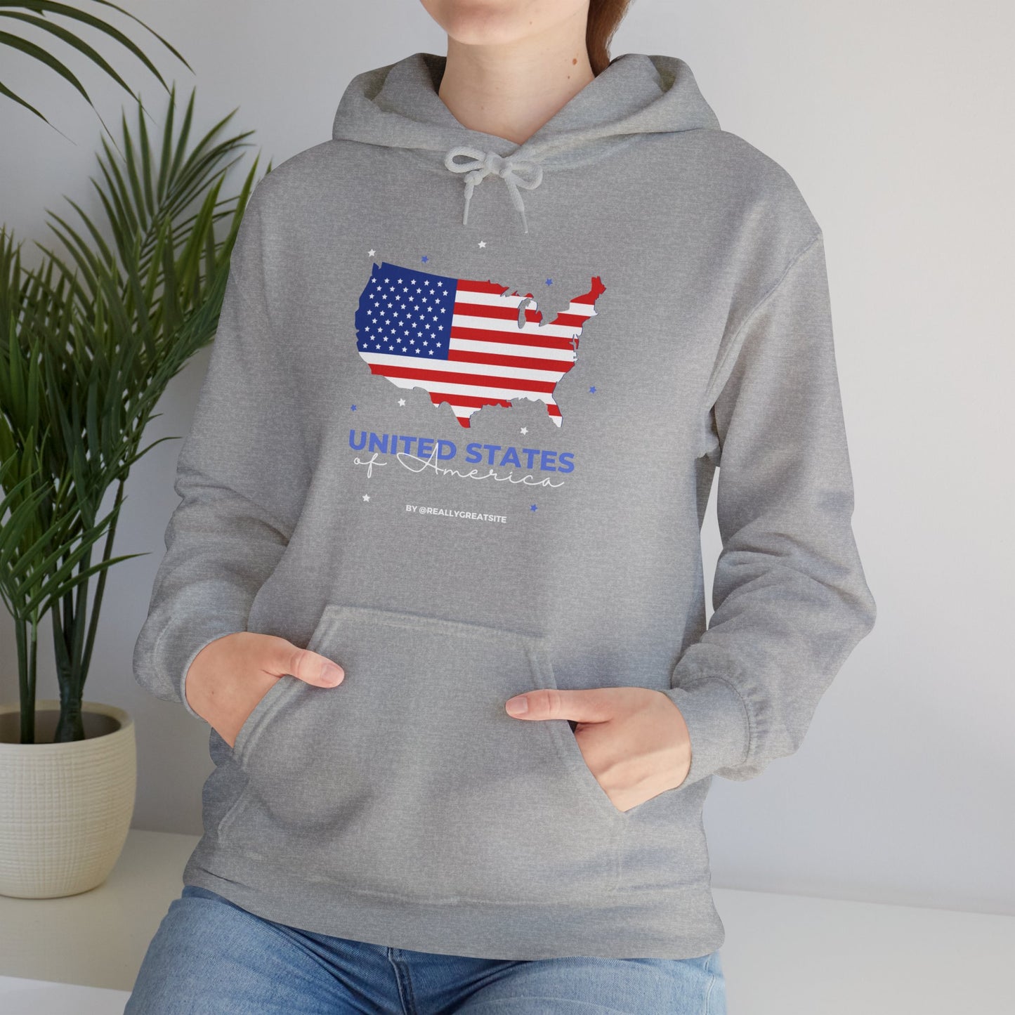 Gildan_America Map_Unisex Heavy Blend™ Hooded Sweatshirt