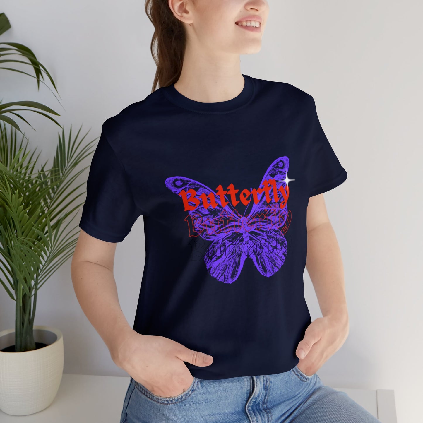 Bella+Canvas_ Butterfly_Unisex Jersey Short Sleeve Tee