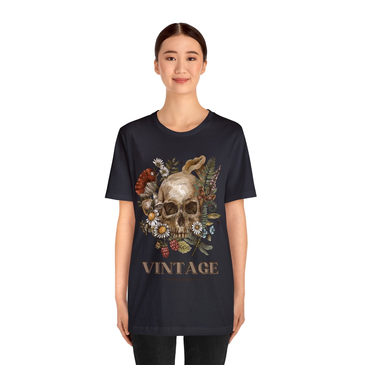 Bella+Canvas_Vintage Skull_Unisex Jersey Short Sleeve Tee