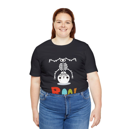 Colorful Skeleton Happy Halloween - T-ShirtUnisex Jersey Short Sleeve Tee