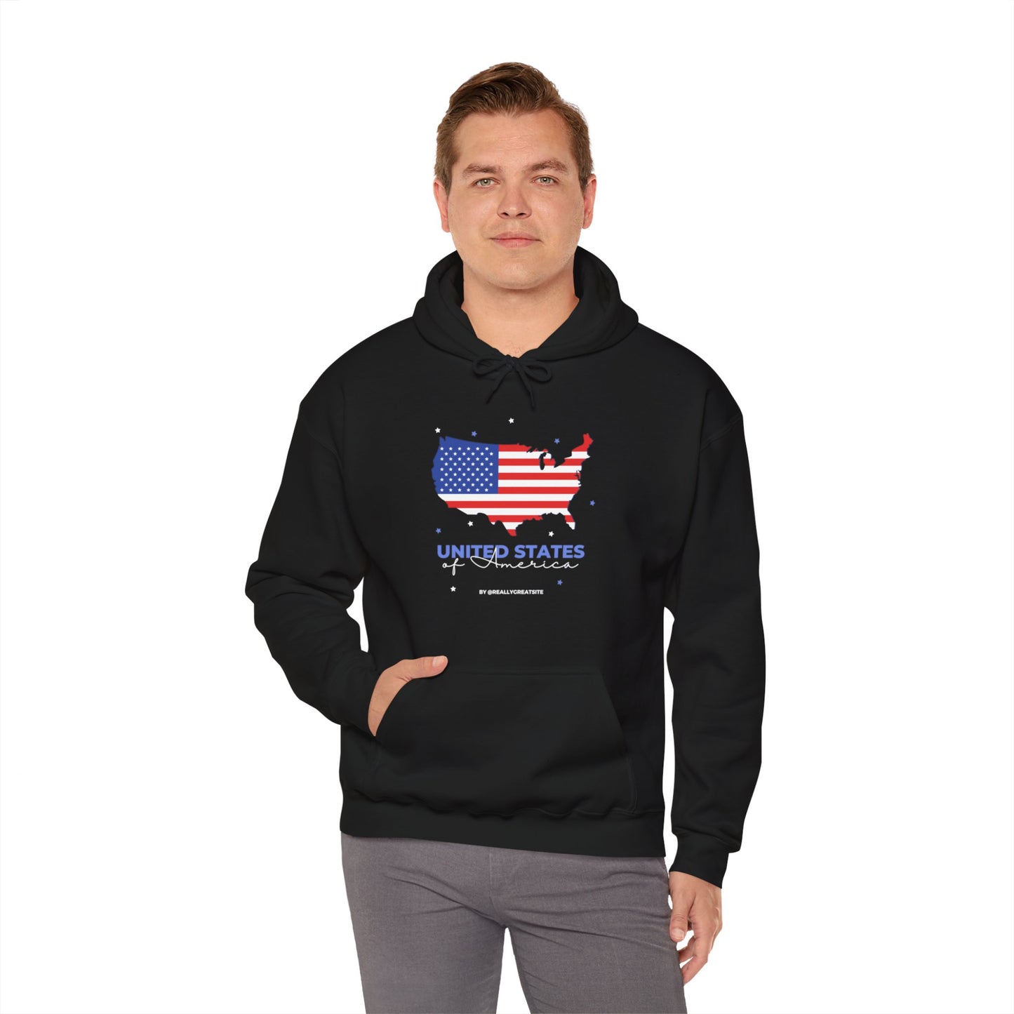 Gildan_America Map_Unisex Heavy Blend™ Hooded Sweatshirt